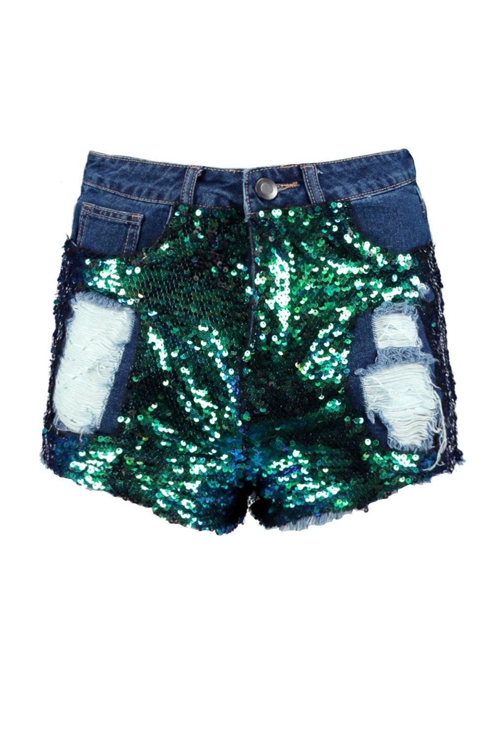 Sparkly 2025 denim shorts